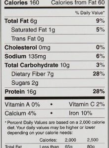 Munchy Crunchy Protein Lightly Salted Bulk Nutrition Label